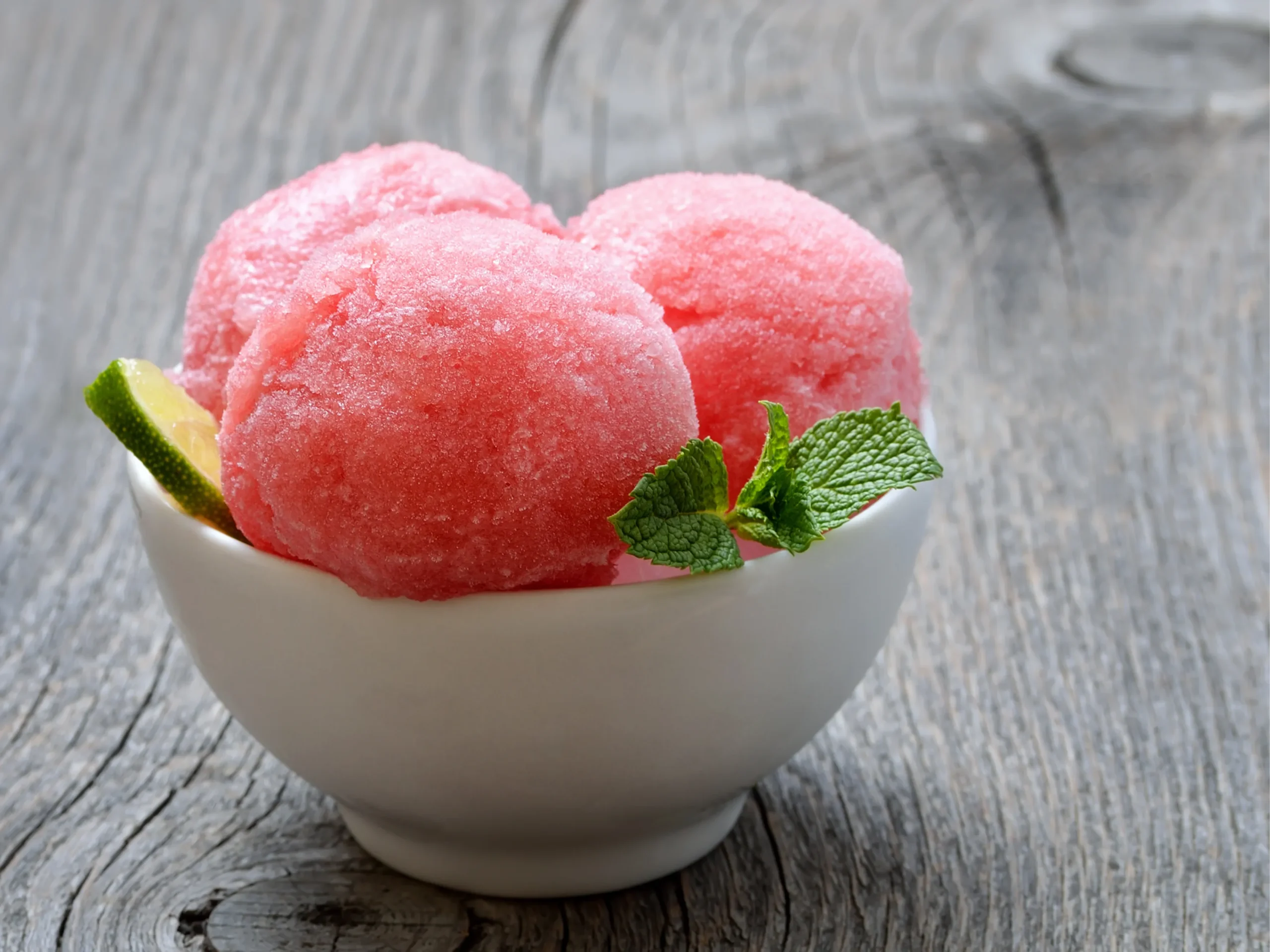sherbet in a bowl